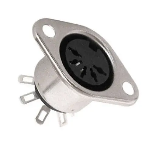 Condn-180500 - Din Jack 5Pos Chasis Mount Metal 180Deg Neutrik (Midi) 1