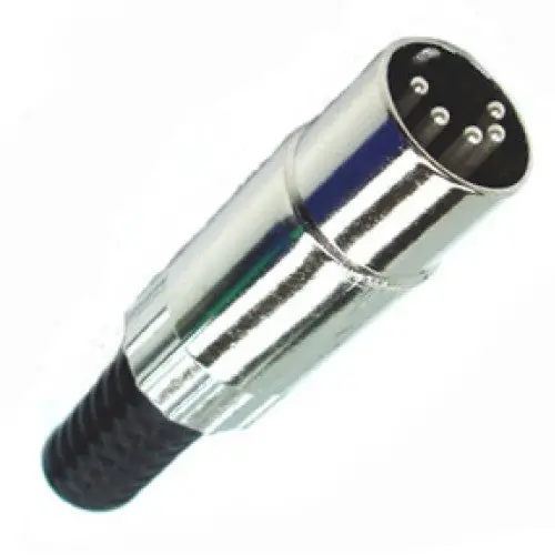 27B4483 - Din Plug 5Pos Inline Metal 180Deg 1