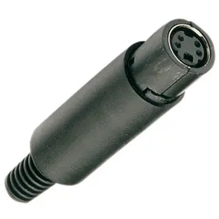 26-140-1 - Mini Din Jack 4Pos Inline Plastic 1