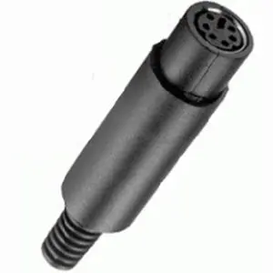 26-160-1 - Mini Din Jack 6Pos Inline Plastic 1