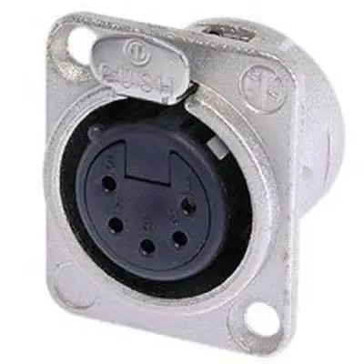 Nc5fp - Xlr 5Jk Chasis Mount Tin Sol Nickel Shel Metal 1