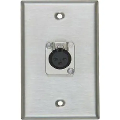 75-724 - Wall Plate Xlr 3Jk Lock Met Wht 1