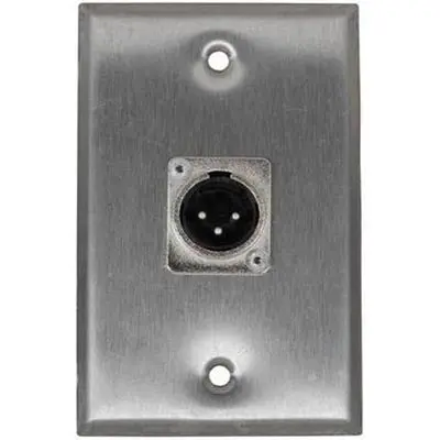 Av-118En - Wall Plate Xlr 3Pl Plas White 1