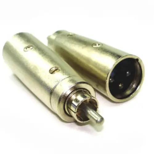 Mc1018 - Xlr Adapt 3Pl-Rca Plug Metal Tin 1
