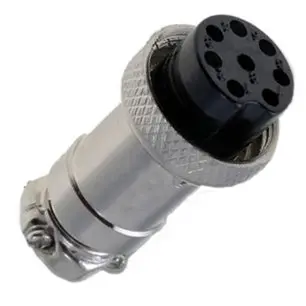 25-728-1 - Microphone 8F Inline Plug Metal 1