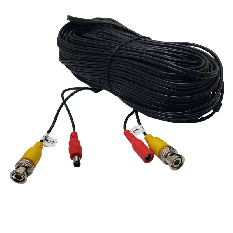 10124-000 - Bnc Cable M/M Cctv Power 60Ft Black 1