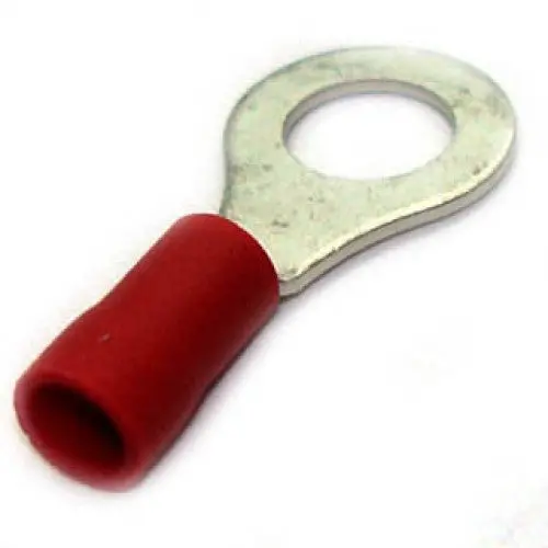 160105-1000 - Ring Term Red 1/4In 22-18Awg Id-6.4Mm Od-11.6Mm (1000 Pcs/Pkg) 1