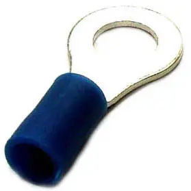 160205-2010 - Ring Term Blu 1/4In 16-14Awg Id-6.4Mm Od-12Mm (10 Pcs/Pkg) 1