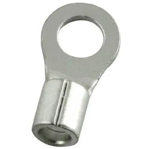 E6-38 - Ring Term Unins 3/8In 6Awg Tin Id-10Mm Od-15Mm (2 Pcs/Pkg) 1
