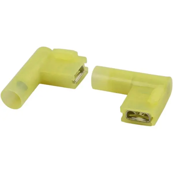 Gqce-3764A-20 - Quick Conn Fem Yel 0.25In Flag 12-10Awg 6.35X0.9Mm Full Ins Ra (20 Pcs/Pkg) 1