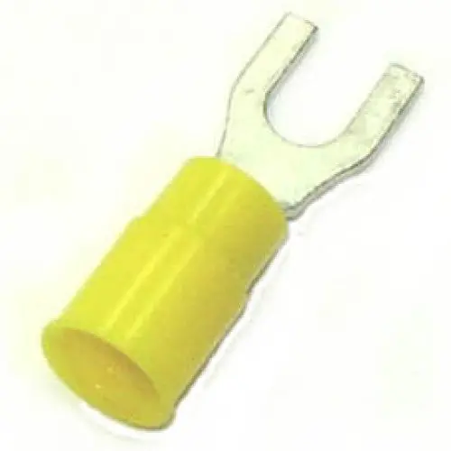 160426-100 - Spade Term Yel #10 12-10Awg Id-5.2Mm Width-8.9Mm (100 Pcs/Pkg) 1