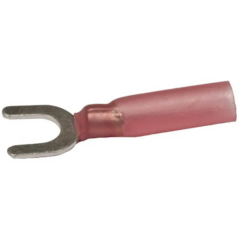 Gqfc-1442-6 - Spade Term Red #10 22-18Awg Id-4.8Mm Width-8Mm Heat Shrink (6 Pcs/Pkg) 1