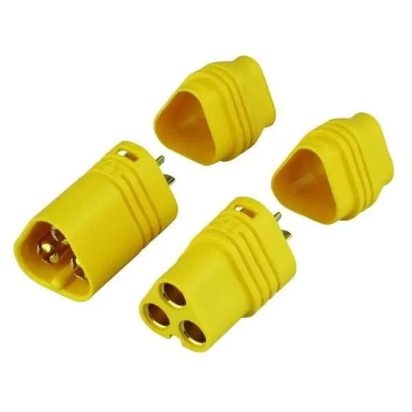 Gqml-3311 - Connectors 3Pin Mt60 Male And Fem Set For Rc Cars Fpv Helicopters 1