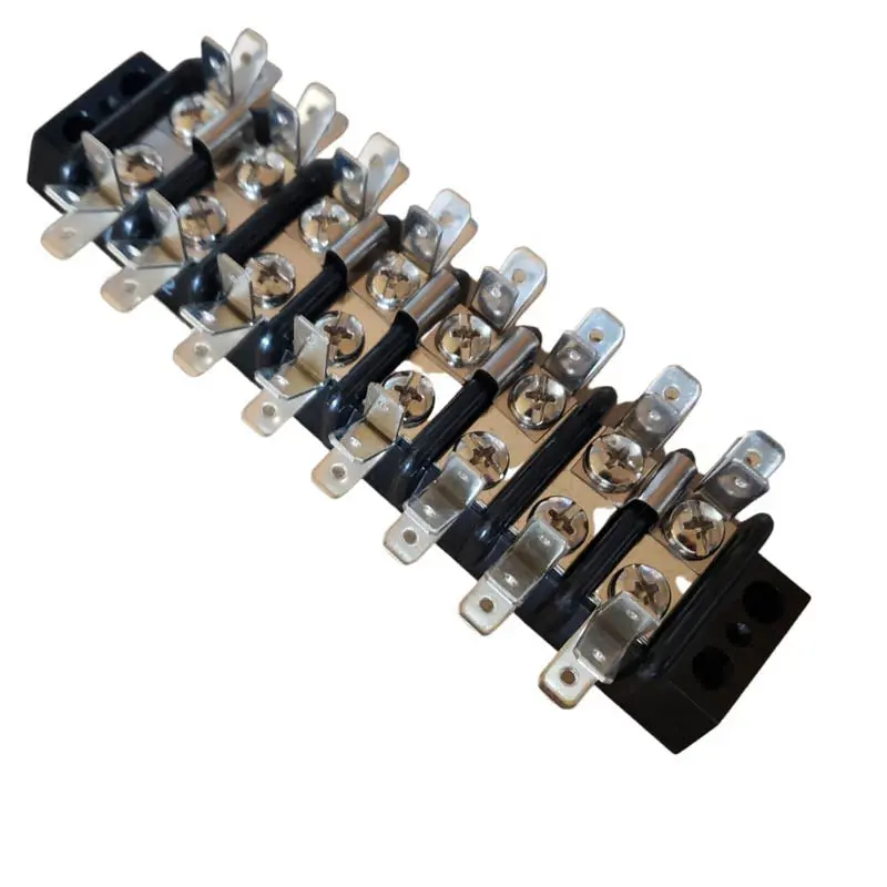 308-74431 - Term Block 8P Flush 2Row #8-32 22-14Awg 30A/600V 14.3Mm Pitch 1