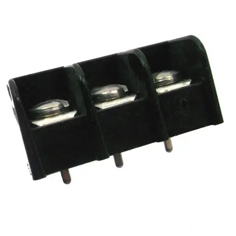 75503-C - Term Block 3P Pcst 1Row 9.1Mm Tri Barrier #6-32 17.3Mm Wide 1