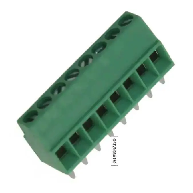 Ostvn08a150 - Term Block 8P Pcst 2.54Mm 18-30 Awg 6A/125V Grn Side Entry 1