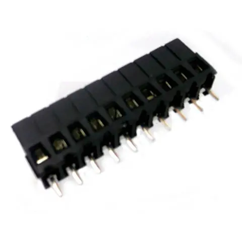 2Ev-10 - Term Block 10P Pcst 5Mm 10.4Mm Wide Black 1