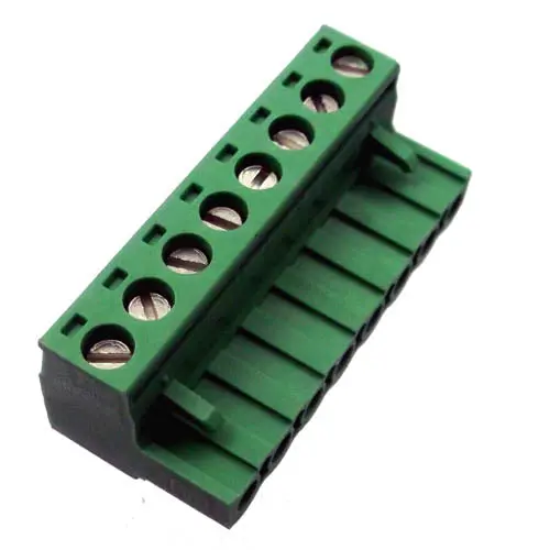 1752687 - Term Block 8P Fem Plug Ra 5.08Mm 24-12Awg 10A/250V 10Mm Wide 1