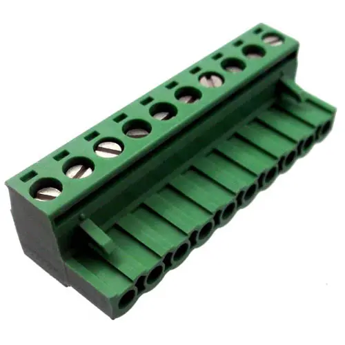 Gtrb-1354A - Term Block 10P Fem Plug Ra 5.08 Mm 24-12Awg 10A/250V 10Mm Wide 1