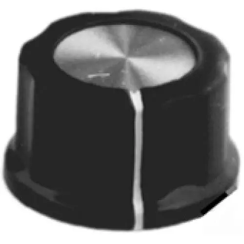Knobp-002715 - Knob 1/4In Plast 27Mm Screw Black (2 Pcs/Pkg) 1