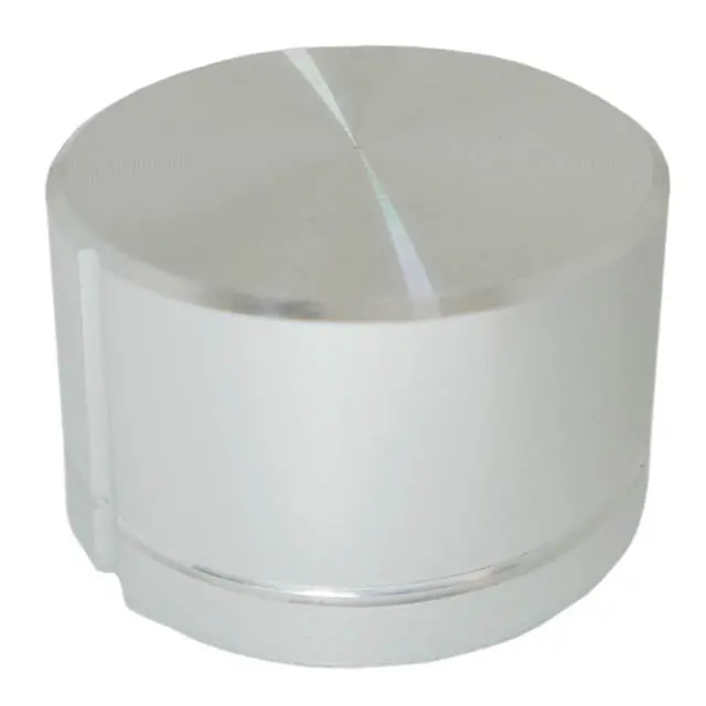 Hafb-269 - Knob 1/4In Plast 28Mm Snapon Rnd Silver 1