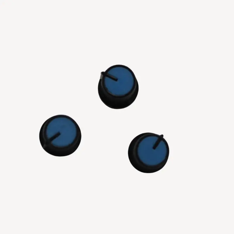 Knobp-061515 - Knob 1/4In Plast 15Mm Snapon Rnd Blue Top 1