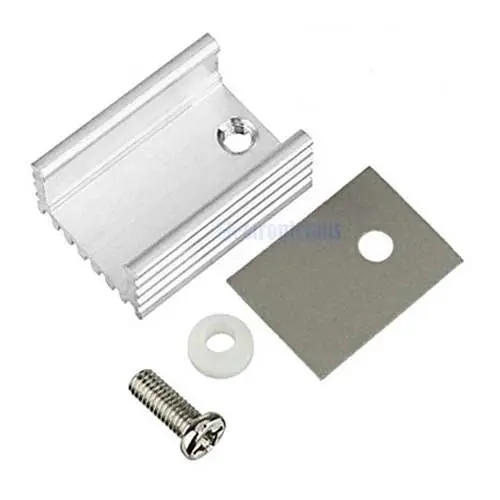 Hejh-2032Yy - Heatsink Trans To220 20X15x10mm Kit With Insulator And Screws 1