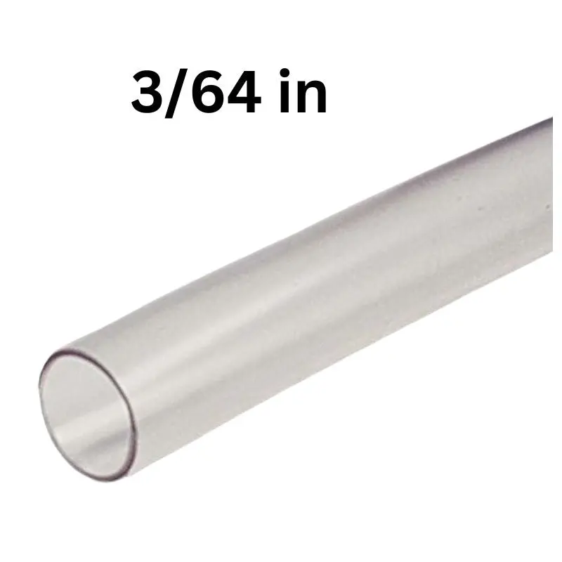 Plf100-3/64-Trsp-4 - Tubing Hst 3/64Inx4ft Sw Clr 2:1 6V 125C 1