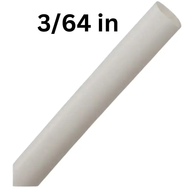 Plf100-3/64-Wht-4 - Tubing Hst 3/64Inx4ft Sw Wht 2:1 600V 125C 1