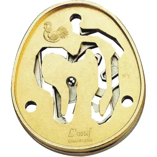 Hy10 - Loeuf Puzzle-Hanayama Cast Meta Metal Level 4 1