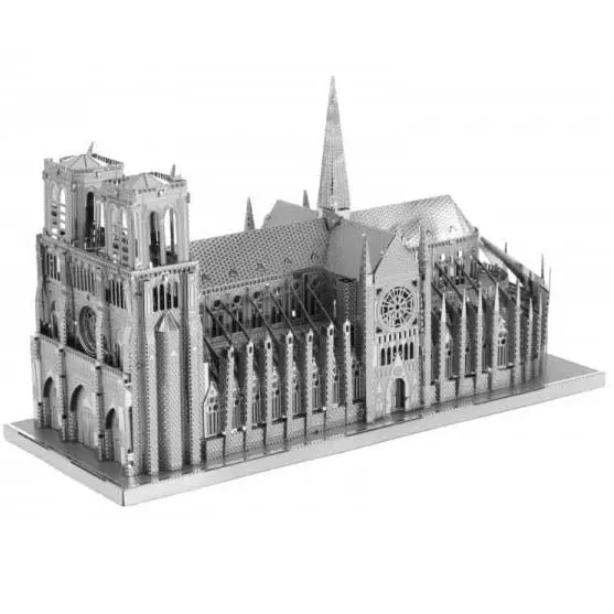 Icx003 - Notre Dame De Paris Two Sheet 3D Metal Model Kit 1