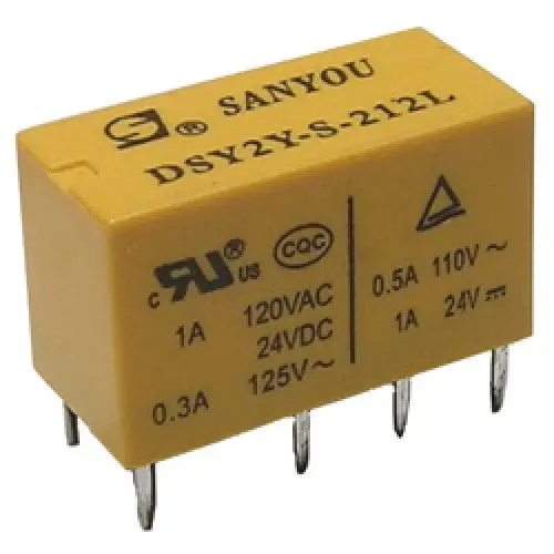 Az832-2C-24De - Relay Dc 24V 1P2t 1A 8P Pcmt 1A/125Vac 2A/25Vdc 1