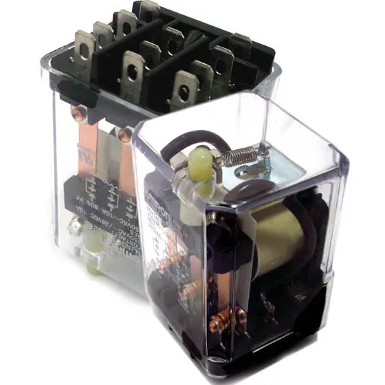 Mjn3c-I-Dc24 - Relay Dc 24V 3P2t 10A 11P Plug In 10A/250Vac With Test Button 1