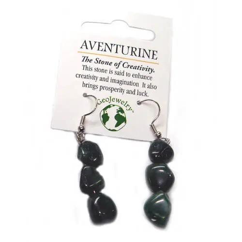 Jetg - Gemstone Nugget Earings 1