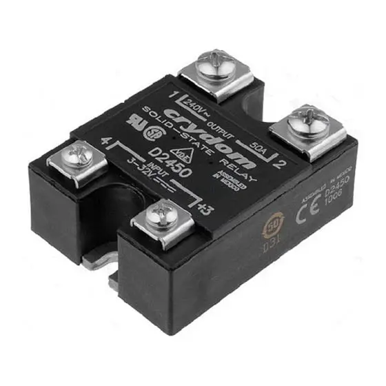 D2450 - Relay Ssdc 3-32V 50A/240Vac Screw 1