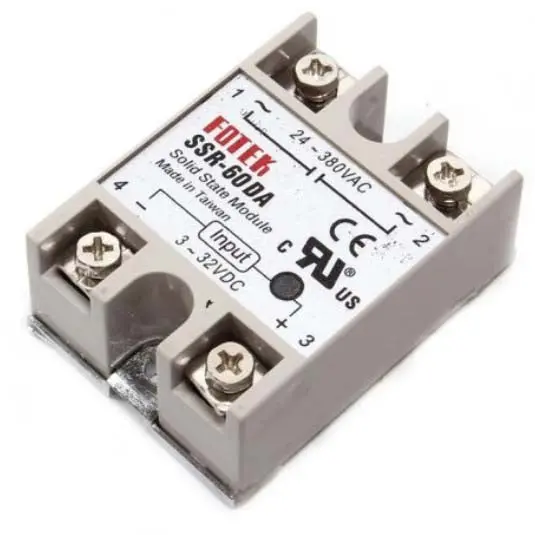 Ssr-60Da - Relay Ssdc 3-32V 60A/380Vac Control Current 25Ma 1