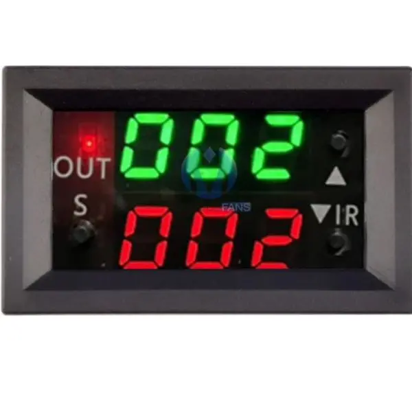 Jncc-1958A - Relay Time Delay 0-999Hrs 1P1t 12Vdc Dual Display Panel Mount 1