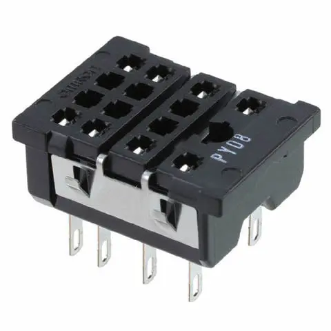 Py08 - Relay Socket 8P Rect Sol 10A Chmt 1