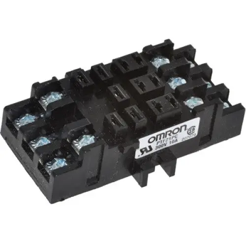 Ptf21pc - Relay Socket 11P Sqr Screw 10A 300V Chmt Blk 1