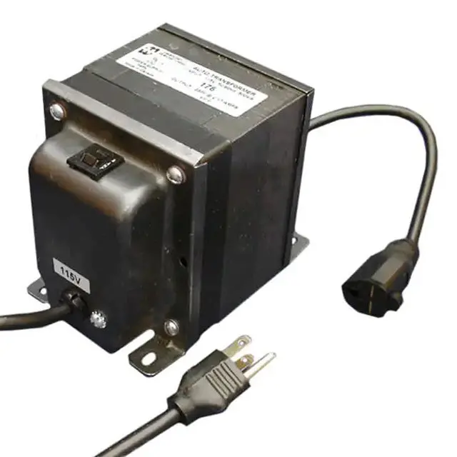 176G - Txfr Stepup 115V/230V 1500Va W/ Canadian 3P Plug And Euro Socket 1