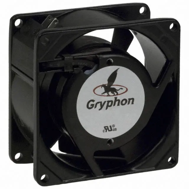 Gaa8038-115Bb - Fan Ac 115V 3.1X1.5In .20A 29Cfm 3000Rpm 34Db Bb 14W W/Tab Metal 1