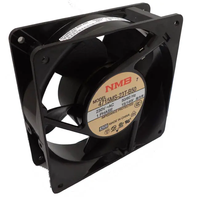 4715Ms-23T-B50-A00 - Fan Ac 230V 4.7X1.5In Bb W/Tab 88Cfm 37Db Met 1