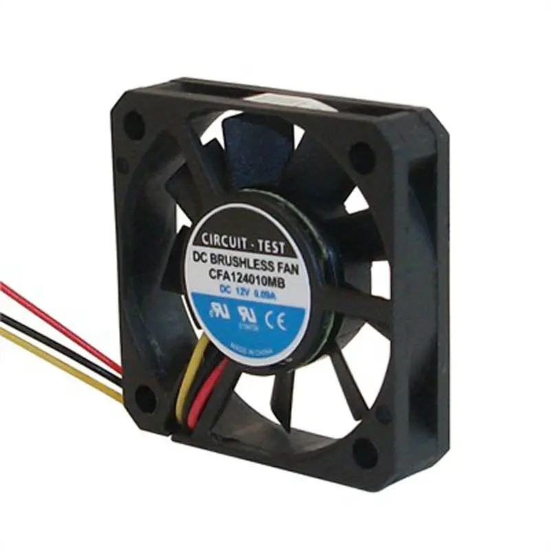 Cfa124010mbs - Fan Dc 12V 1.5X.4In 1.08W W/Wire Cfm:6.5 Noise:24Dba Ball Bearing 1