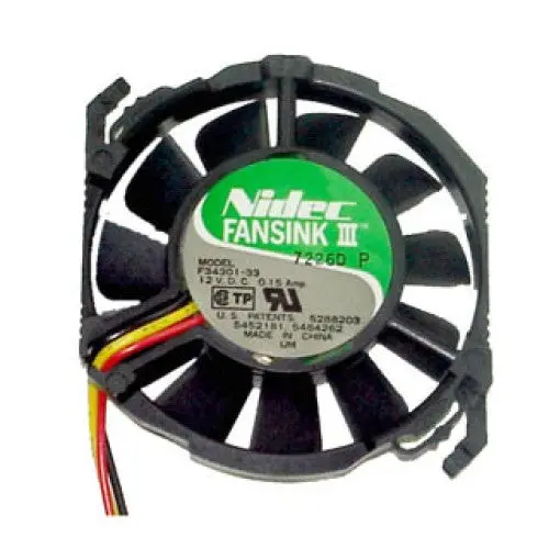 F34301-33 - Fan Dc 12V 2.5X.5In .15A W/Wires 3Wires With Sensor Rnd 1