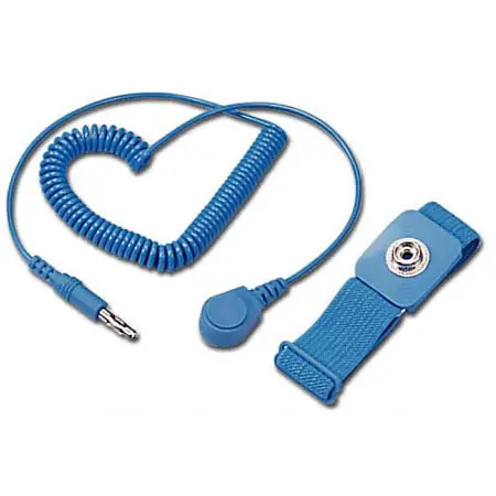 Ns-106-4 - Antistatic Wrist Strap 10Ft Blue Strap W/Alligator Clip 1