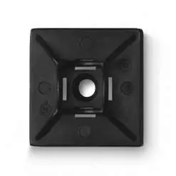 01556 - Cable Tie Mount Blk 25X25mm Adhesive (25 Pcs/Pkg) 1