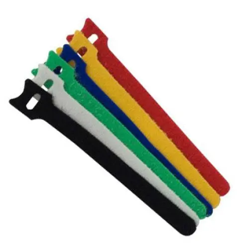 18158 - Velcro Hook And Loop Ties Multi Color 10In X 16Mm (6 Pcs/Pkg) 1
