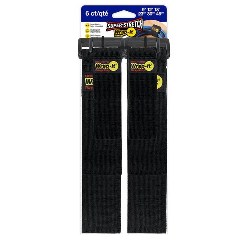 C103-20Bx - Heavy Duty Storage Strap 10Inch Black 50Lbs Weatherproof (3 Pcs/Pkg) 1