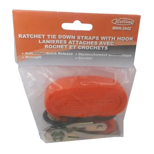 Whh-3442 - Strap With Hook Ratchet Tie Down 3Ft 1