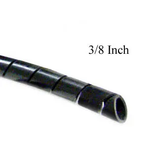 Kca-306A - Spiral Wrap 3/8In Od Blk 100Ft 1